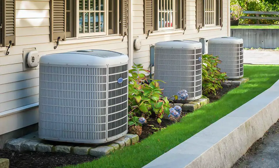 Row of American Standard air conditioners